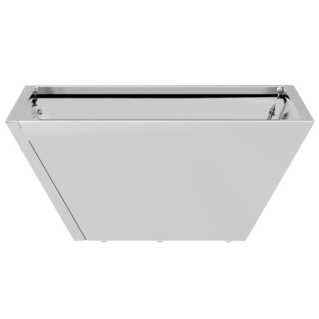 Vrtna saksija 5 pcs Srebrno 35 x 35 x 15 cm Cinkani čelik