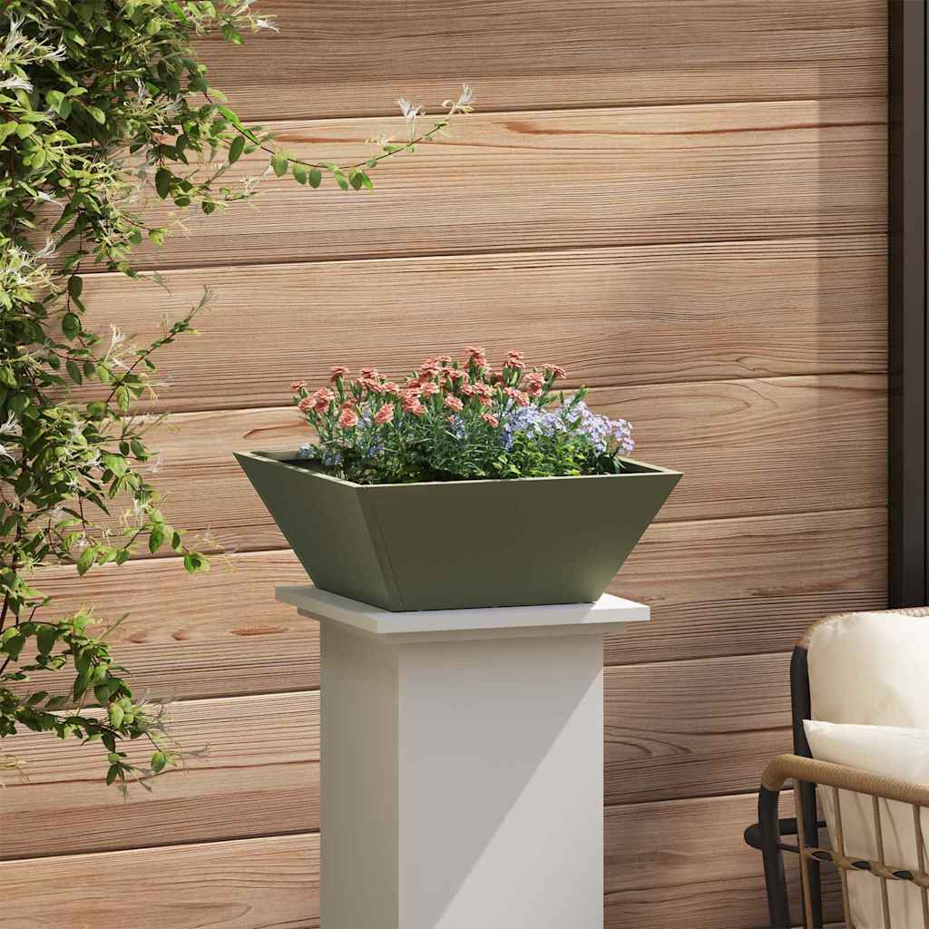 Vrtna saksija 5 pcs Maslinasto zelena 40 x 40 x 15 cm