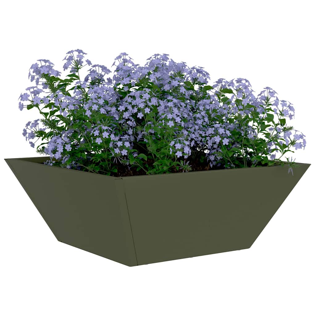 Vrtna saksija 5 pcs Maslinasto zelena 40 x 40 x 15 cm