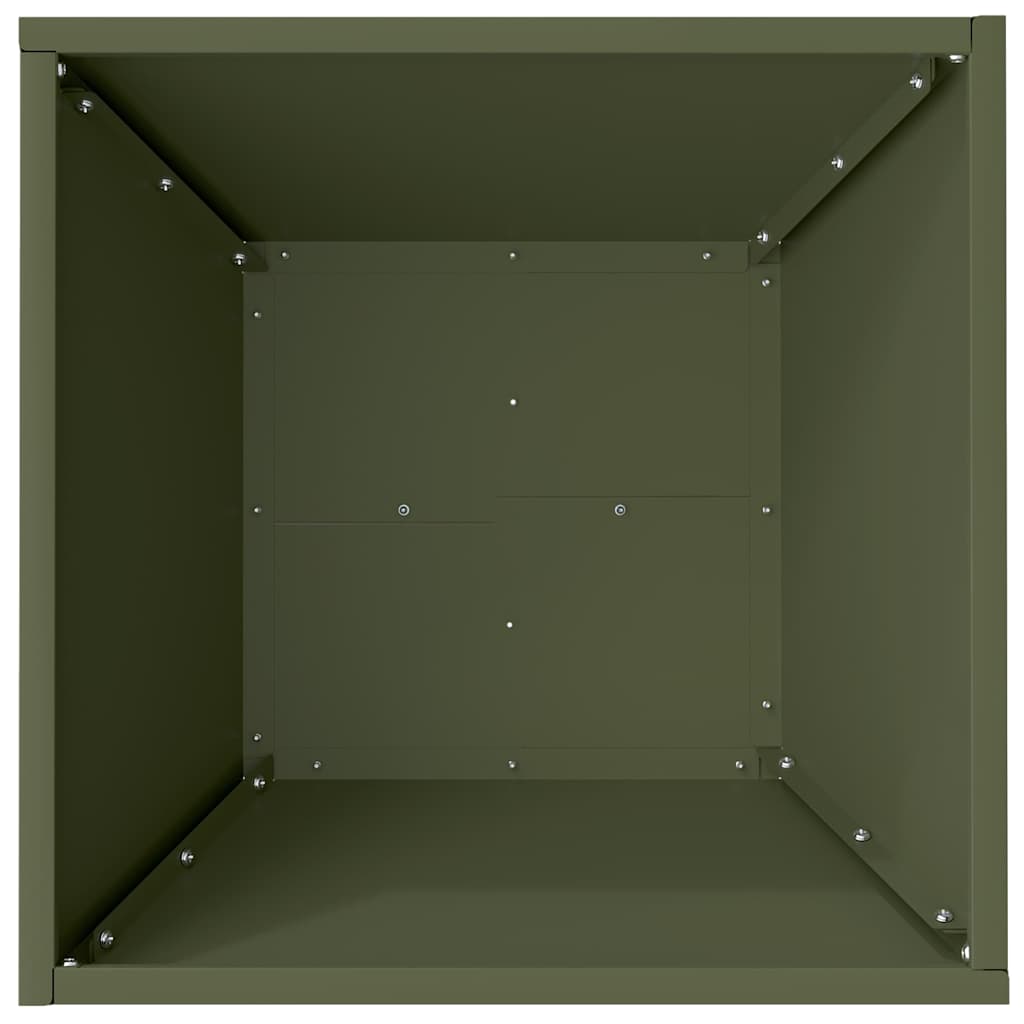 Vrtna saksija 5 pcs Maslinasto zelena 40 x 40 x 15 cm