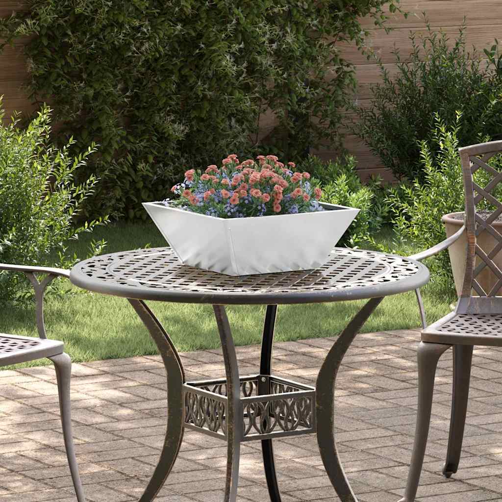 Vrtna saksija 5 pcs Srebrno 40 x 40 x 15 cm Cinkani čelik