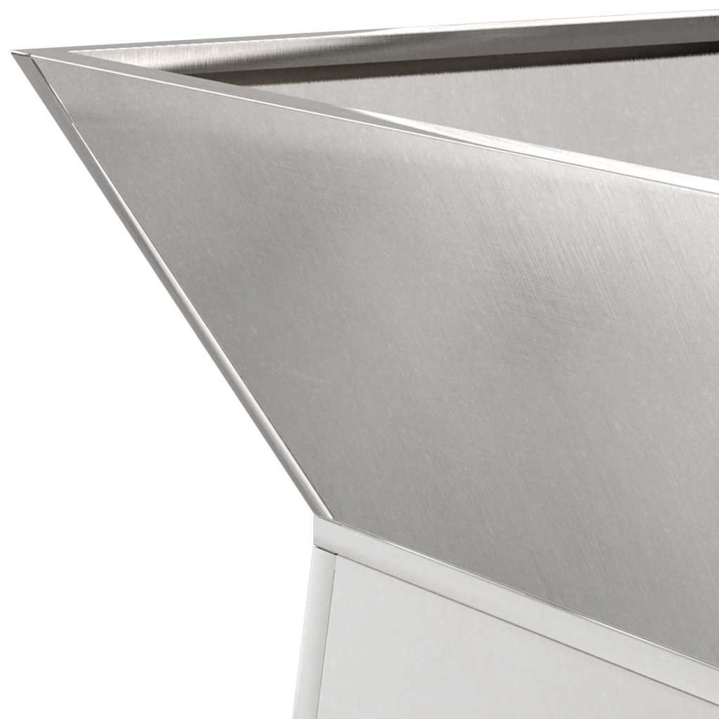 Stup saksija 2 pcs Srebrno 35 x 35 x 73 cm