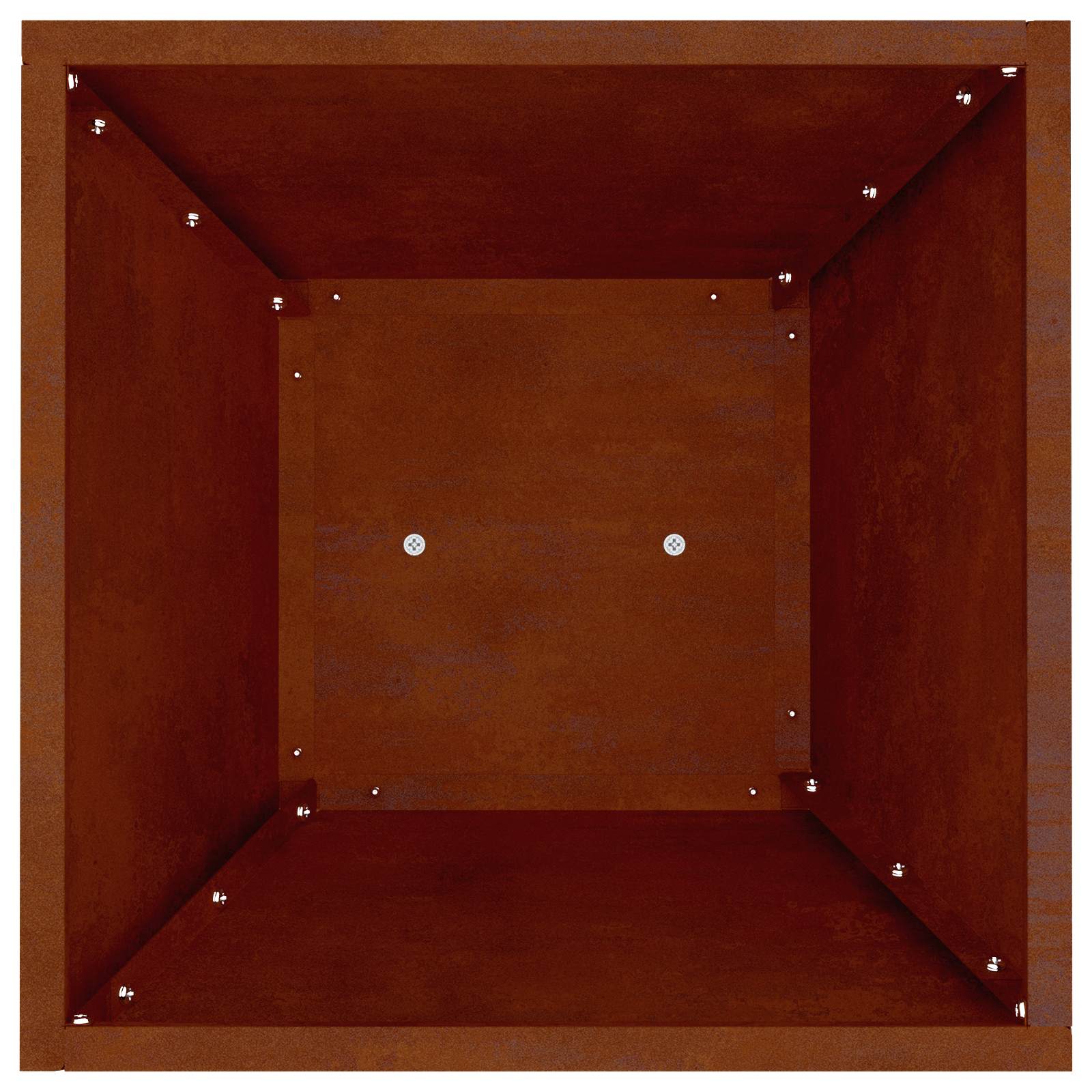 Stup saksija 2 pcs Srebrno 35 x 35 x 73 cm