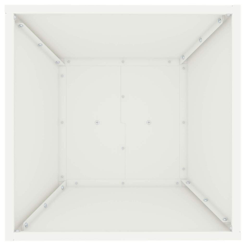 Stup saksija 2 pcs Bijelo 40 x 40 x 100 cm