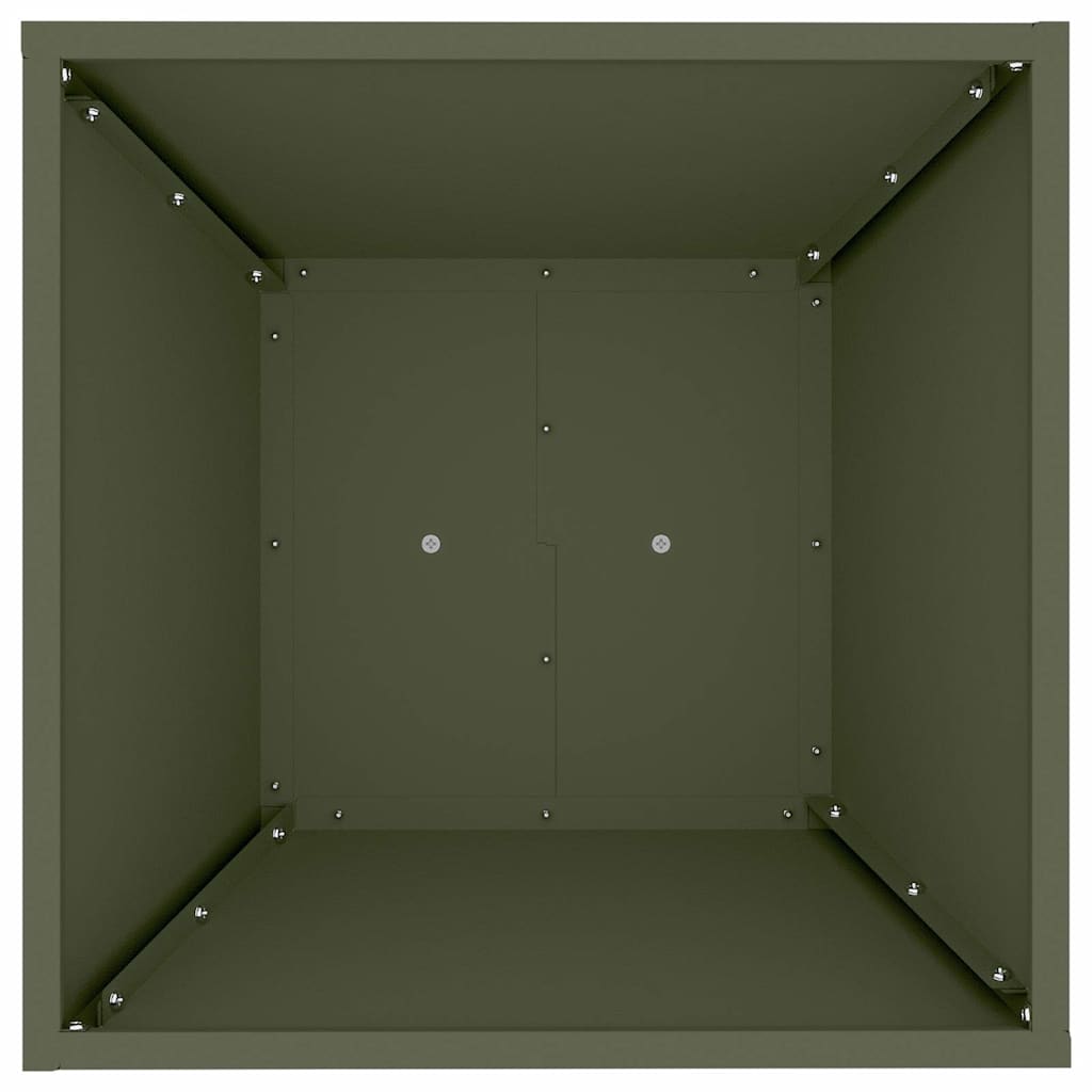 Stup saksija 2 pcs Maslinasta 40 x 40 x 100 cm