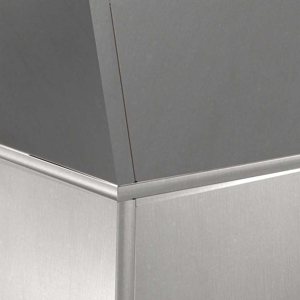 Stup saksija 2 pcs Srebrno 40 x 40 x 100 cm