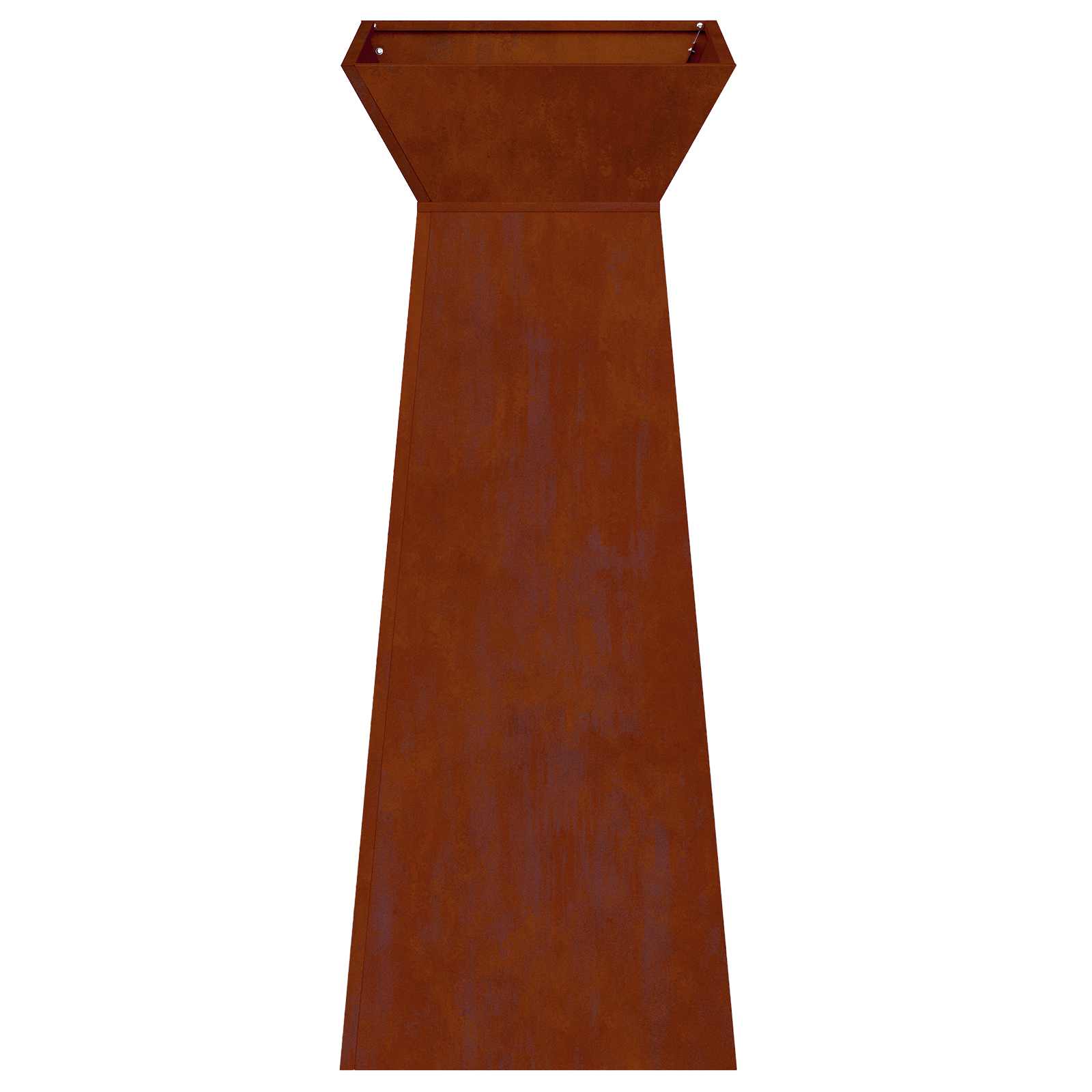 Stup saksija 2 pcs Srebrno 40 x 40 x 100 cm
