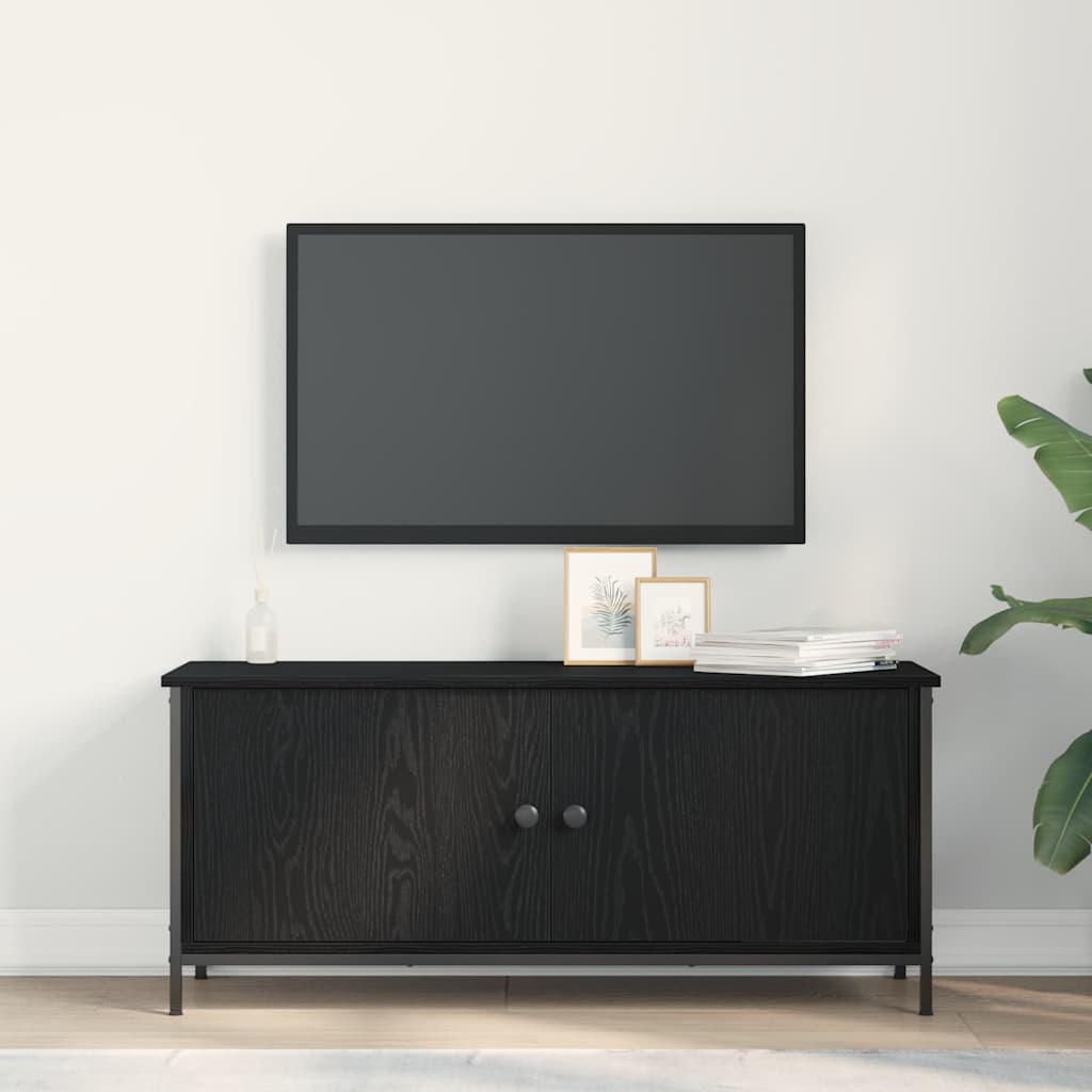 TV ormar Crni hrast 100 x 35 x 45 cm Konstruirano drvo