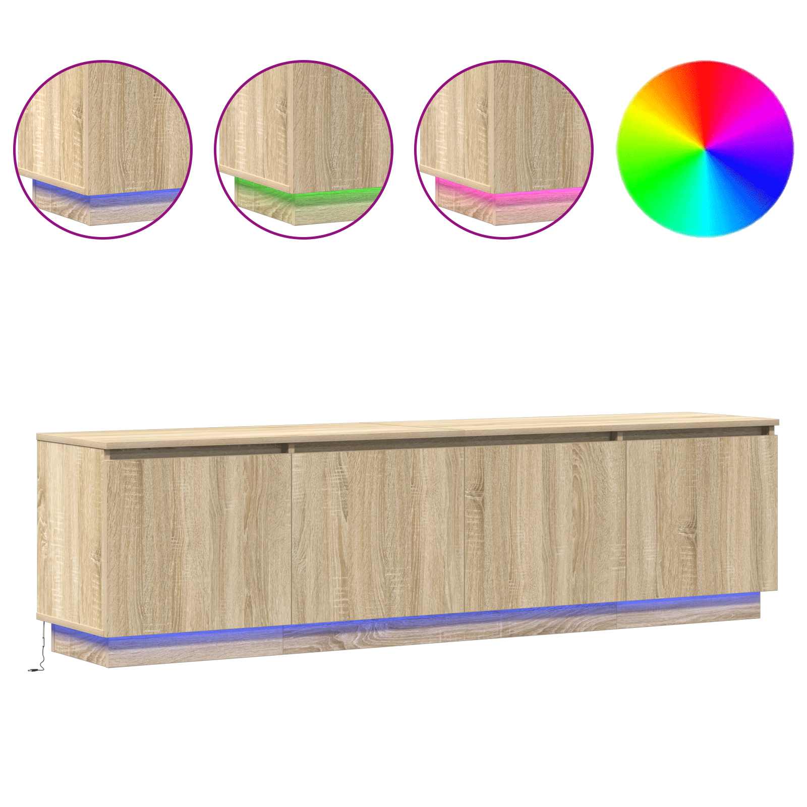 TV ormar Sonoma hrast 180 x 38 x 49 cm Konstruirano drvo