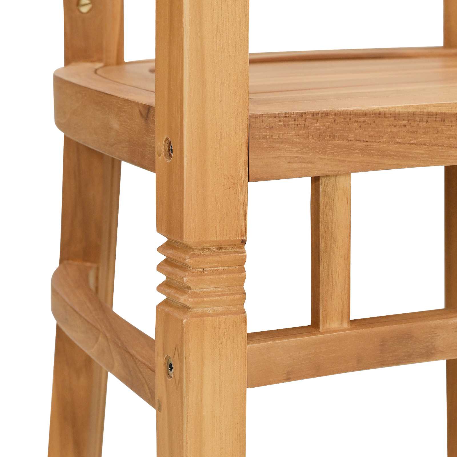 Stolica 2 pcs Smeđa 63 x 58 x 89 cm Čvrsto teak drvo