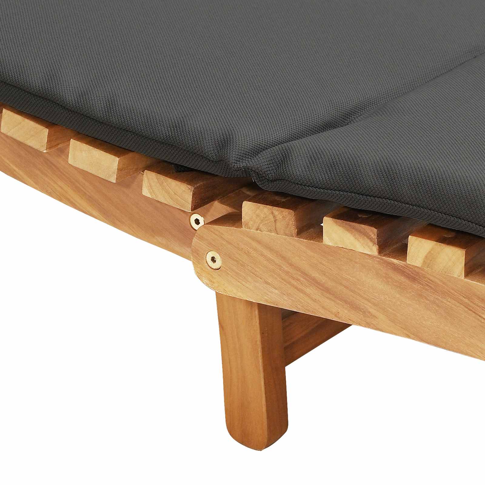 Suncobran za vrt Smeđa 198 x 55 x 58,5 cm Čvrsto teak drvo