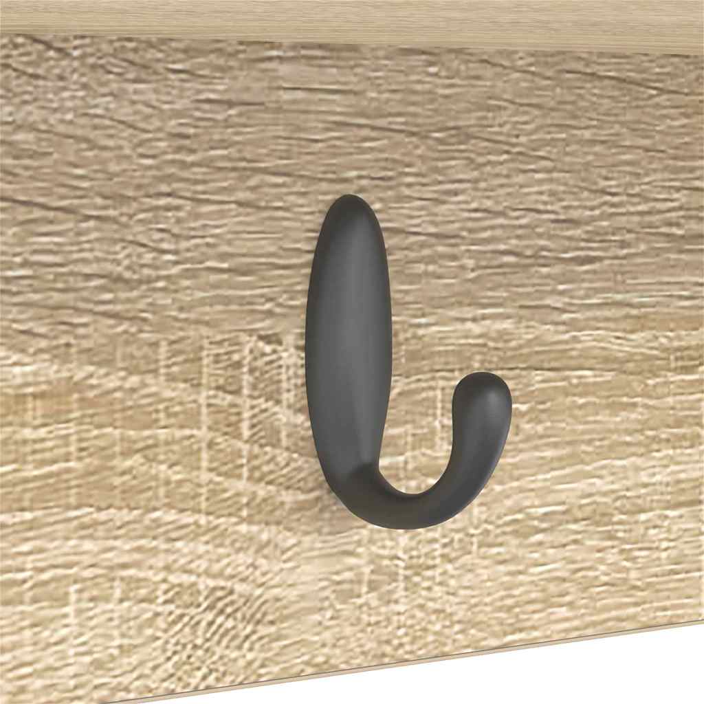 Vješalica za kapute na zidu Zidne Sonoma hrast 50 x 16 x 26 cm