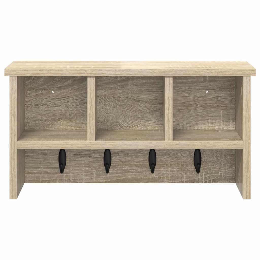 Vješalica za kapute na zidu Zidne Sonoma hrast 50 x 16 x 26 cm