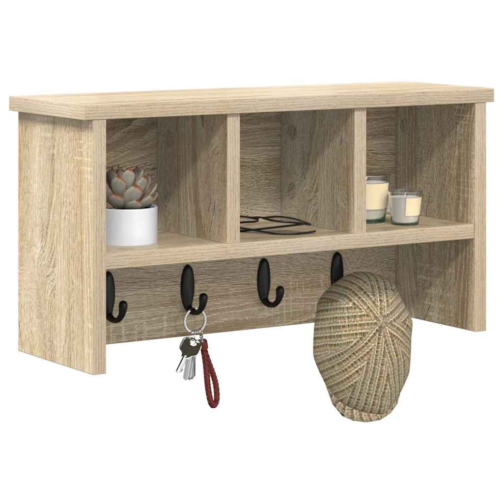 Vješalica za kapute na zidu Zidne Sonoma hrast 50 x 16 x 26 cm