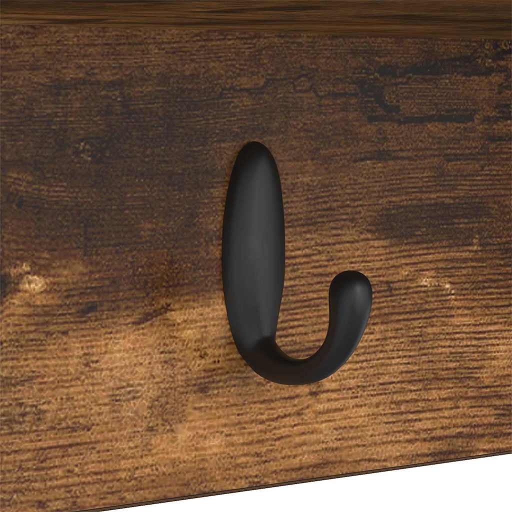 Vješalica za kapute na zidu Dimljeni hrast 50 x 16 x 26 cm