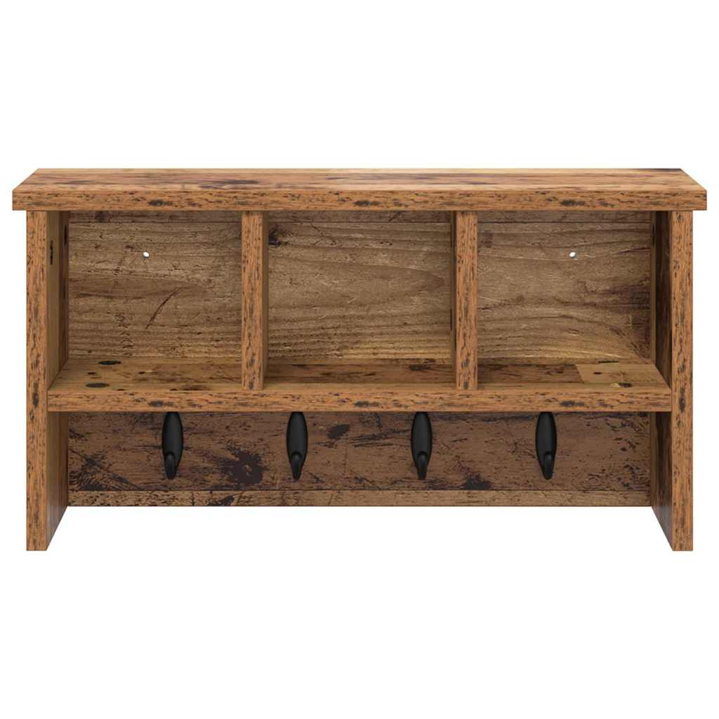 Vješalica za kapute na zidu Zidne Staro drvo 50 x 16 x 26 cm