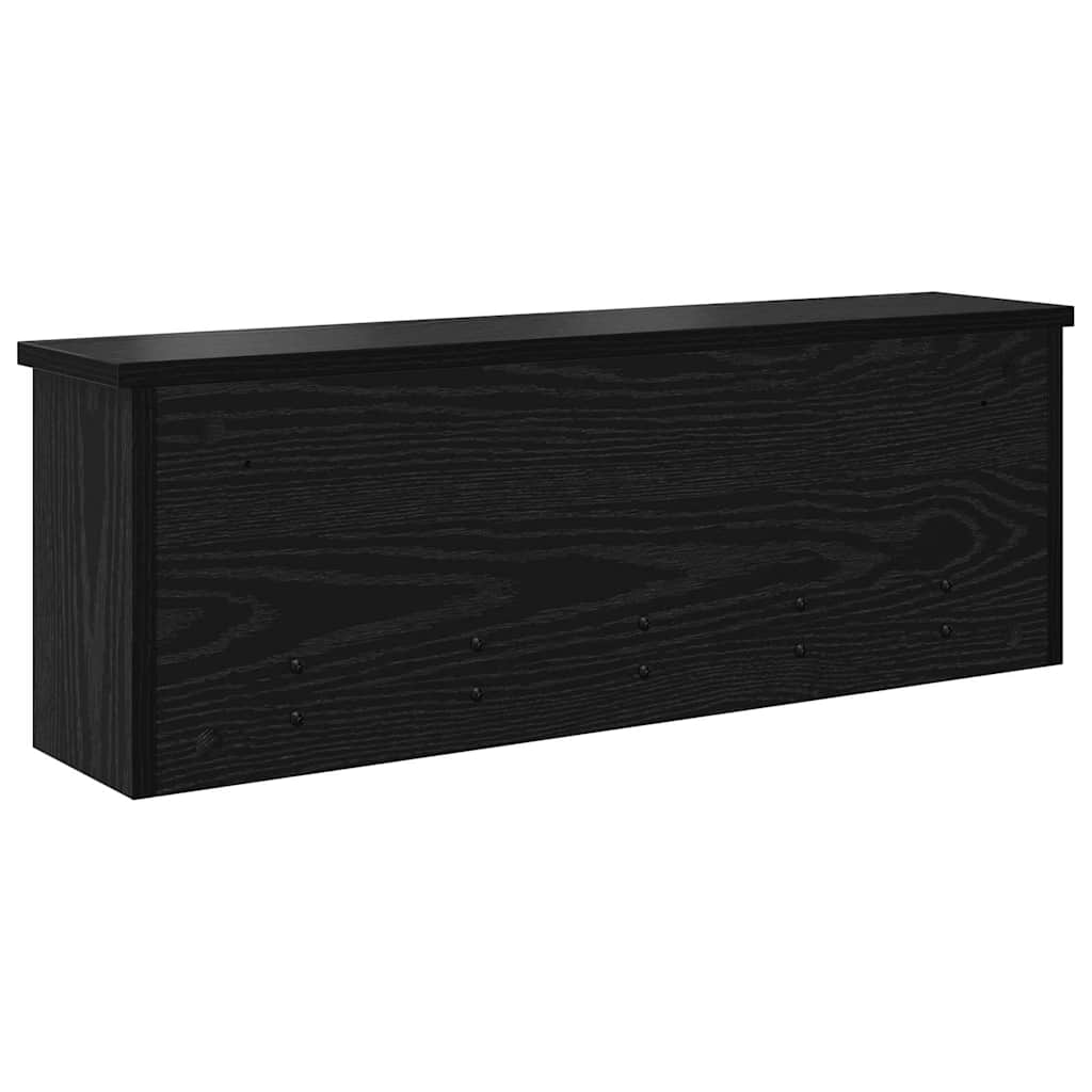 Vješalica za kapute na zidu Zidne Crni hrast 75 x 16 x 26 cm