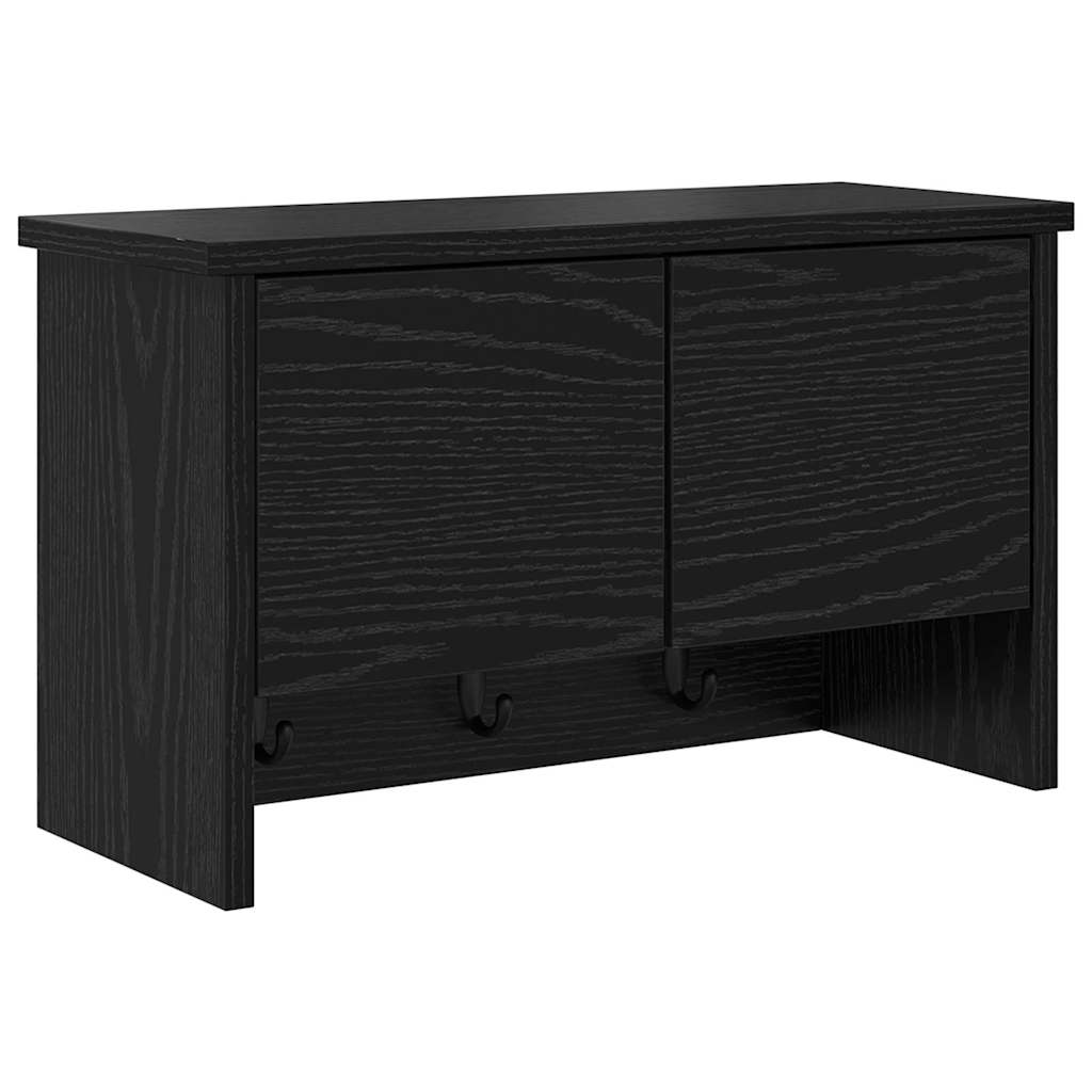 Vješalica za kapute na zidu Zidne Crni hrast 50 x 20 x 30 cm
