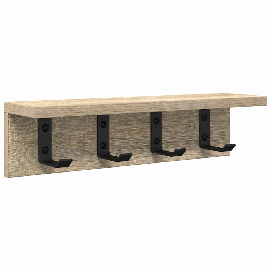 Vješalica za kapute na zidu Sonoma hrast 40 x 10,5 x 10,5 cm