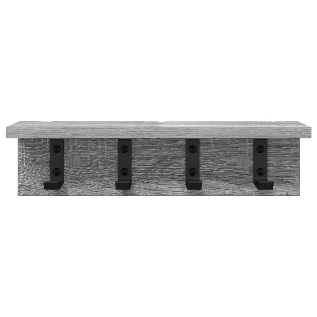 Vješalica za kapute na zidu Siva Sonoma 40 x 10,5 x 10,5 cm