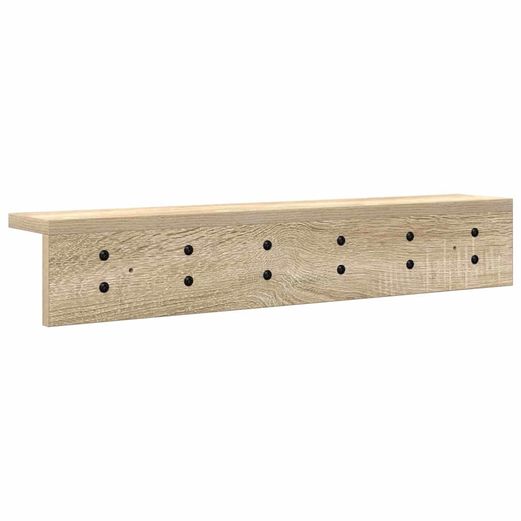 Vješalica za kapute na zidu Sonoma hrast 60 x 10,5 x 10,5 cm