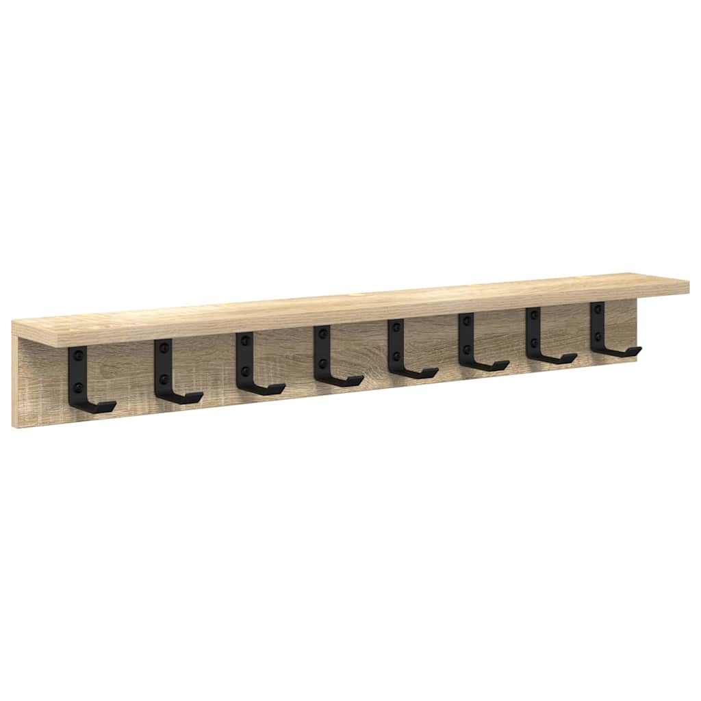 Vješalica za kapute na zidu Sonoma hrast 80 x 10,5 x 10,5 cm