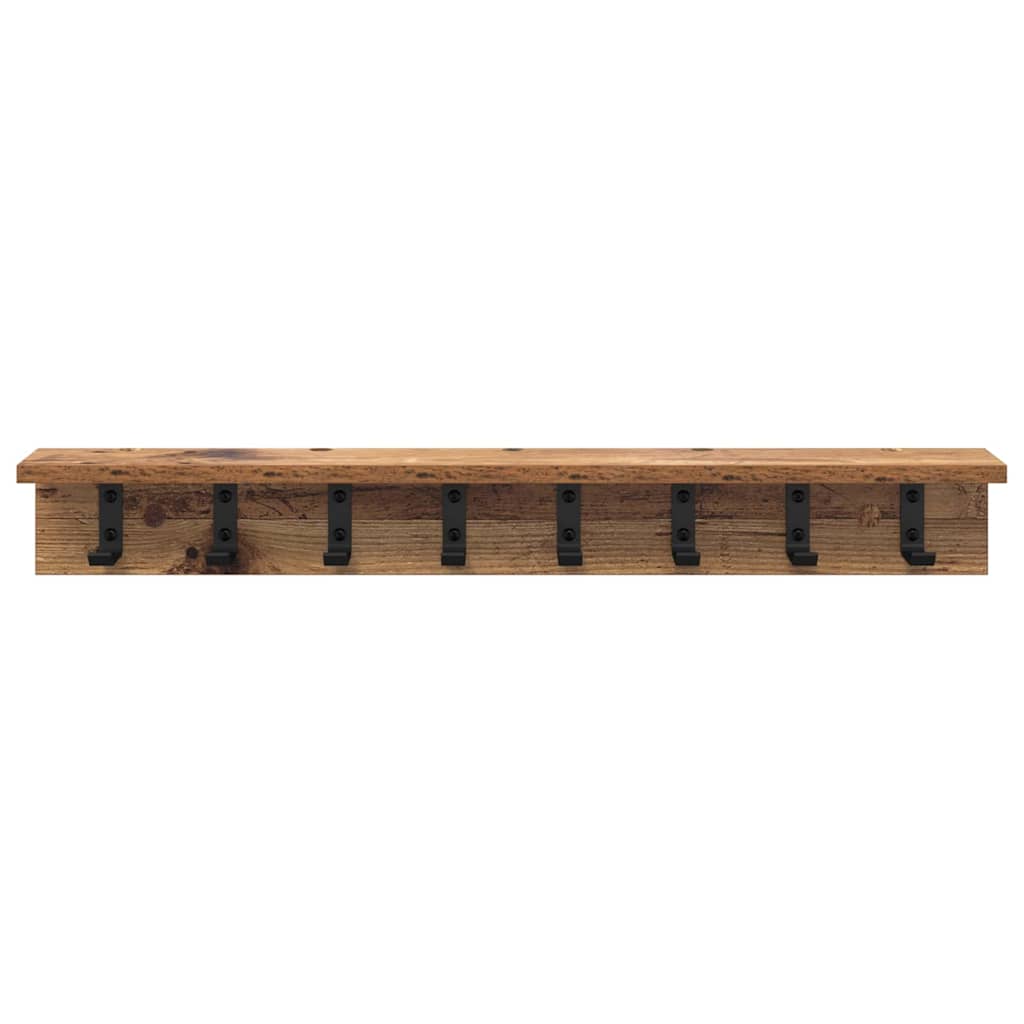 Vješalica za kapute na zidu Staro drvo 80 x 10,5 x 10,5 cm