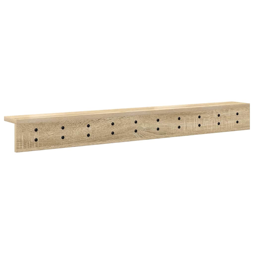 Vješalica za kapute na zidu Sonoma hrast 100 x 10,5 x 10,5 cm
