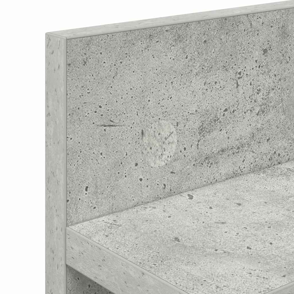 Vješalica za kapute na zidu Betonski sivi 60 x 10,5 x 18 cm