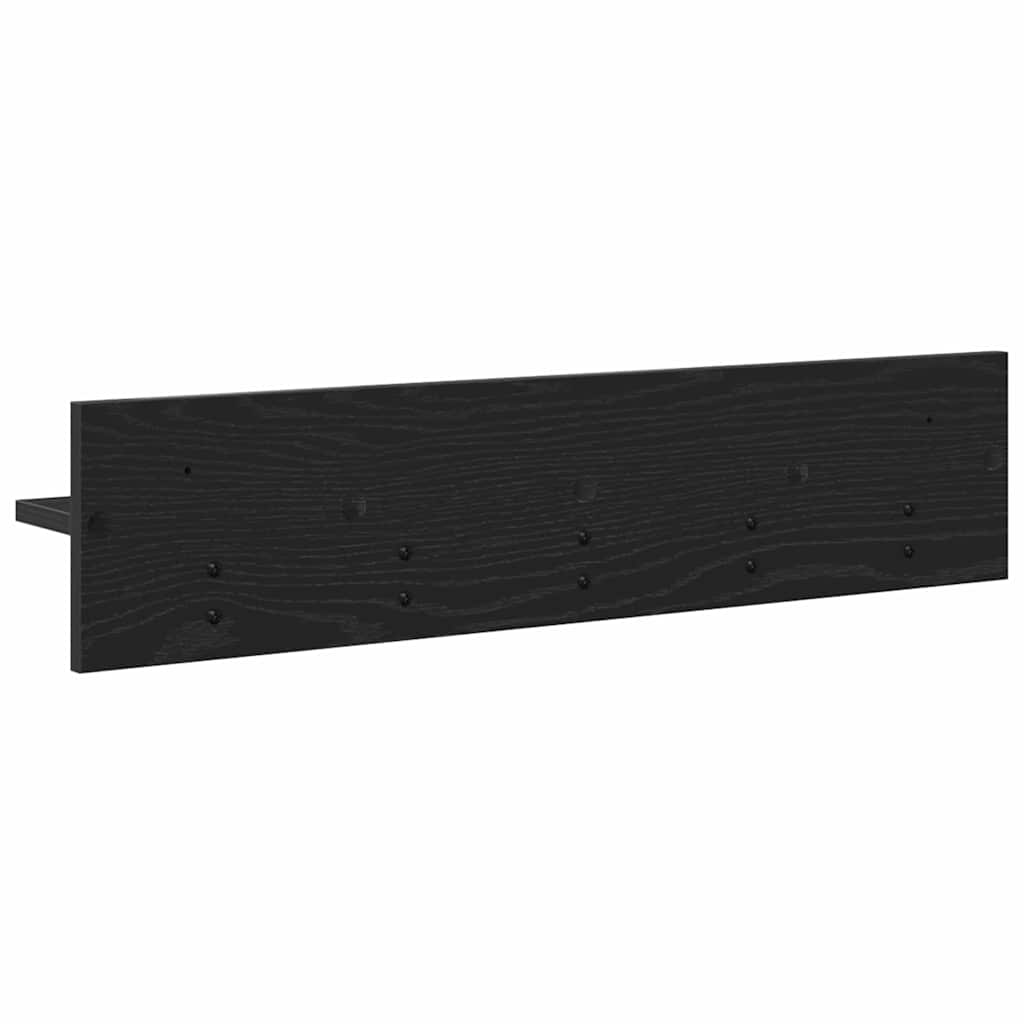 Vješalica za kapute na zidu Zidne Crni hrast 80 x 10,5 x 18 cm