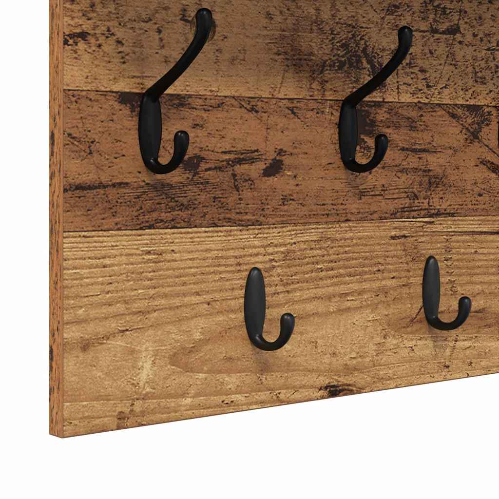 Vješalica za kapute na zidu Zidne Staro drvo 100 x 40 x 12 cm