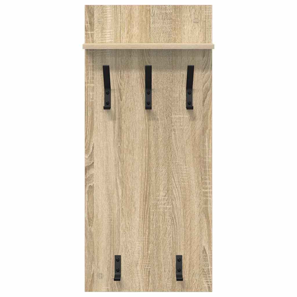 Vješalica za kapute na zidu Zidne Sonoma hrast 40 x 10 x 90 cm