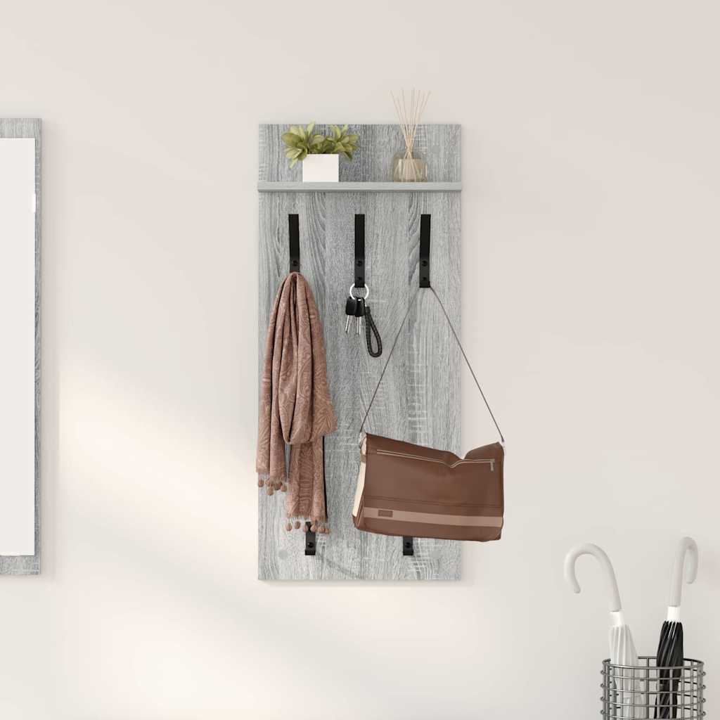 Vješalica za kapute na zidu Zidne Siva Sonoma 40 x 10 x 90 cm