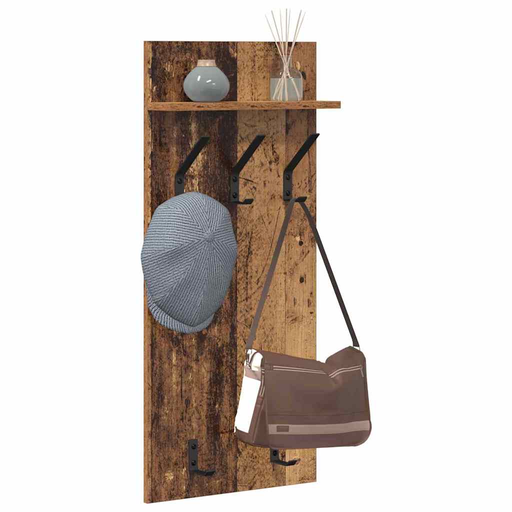 Vješalica za kapute na zidu Zidne Staro drvo 40 x 10 x 90 cm