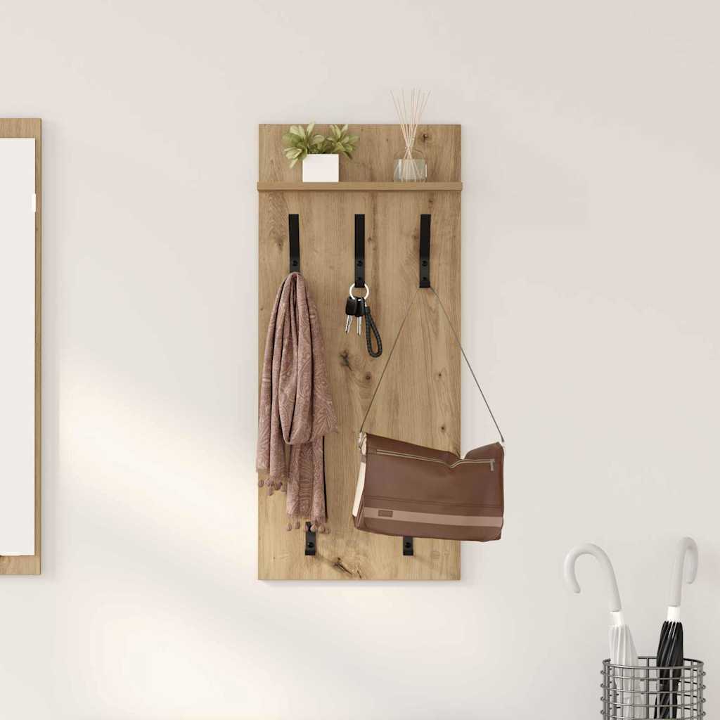 Vješalica za kapute na zidu Umjetnički hrast 40 x 10 x 90 cm