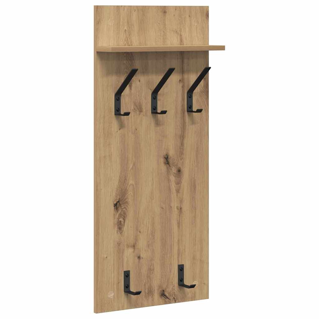 Vješalica za kapute na zidu Umjetnički hrast 40 x 10 x 90 cm