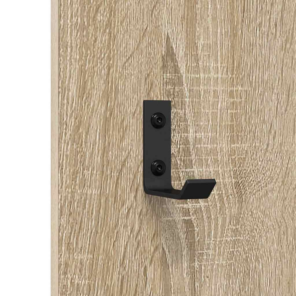 Vješalica za kapute na zidu Zidne Sonoma hrast 30 x 1,5 x 80 cm
