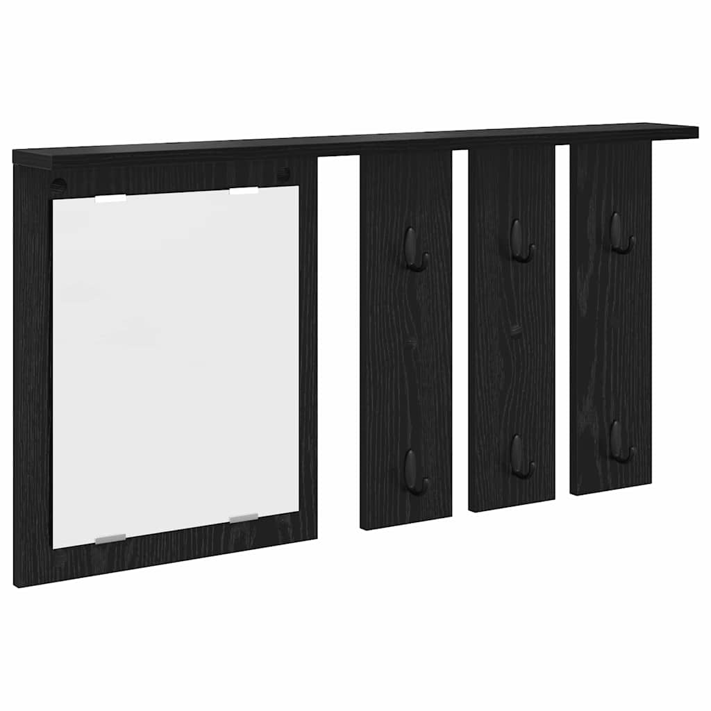 Vješalica za kapute na zidu Zidne Crni hrast 85 x 10 x 45 cm