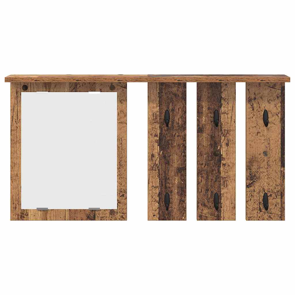 Vješalica za kapute na zidu Zidne Staro drvo 85 x 10 x 45 cm