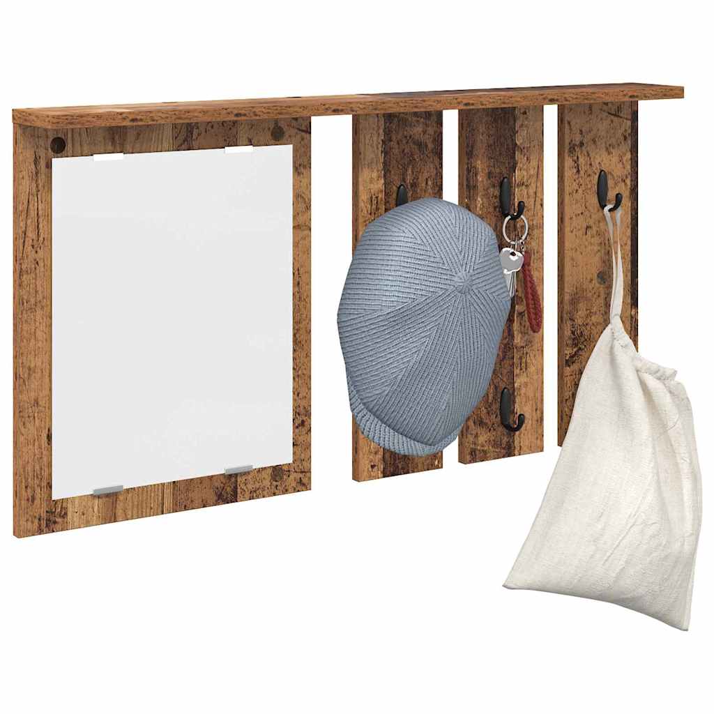 Vješalica za kapute na zidu Zidne Staro drvo 85 x 10 x 45 cm