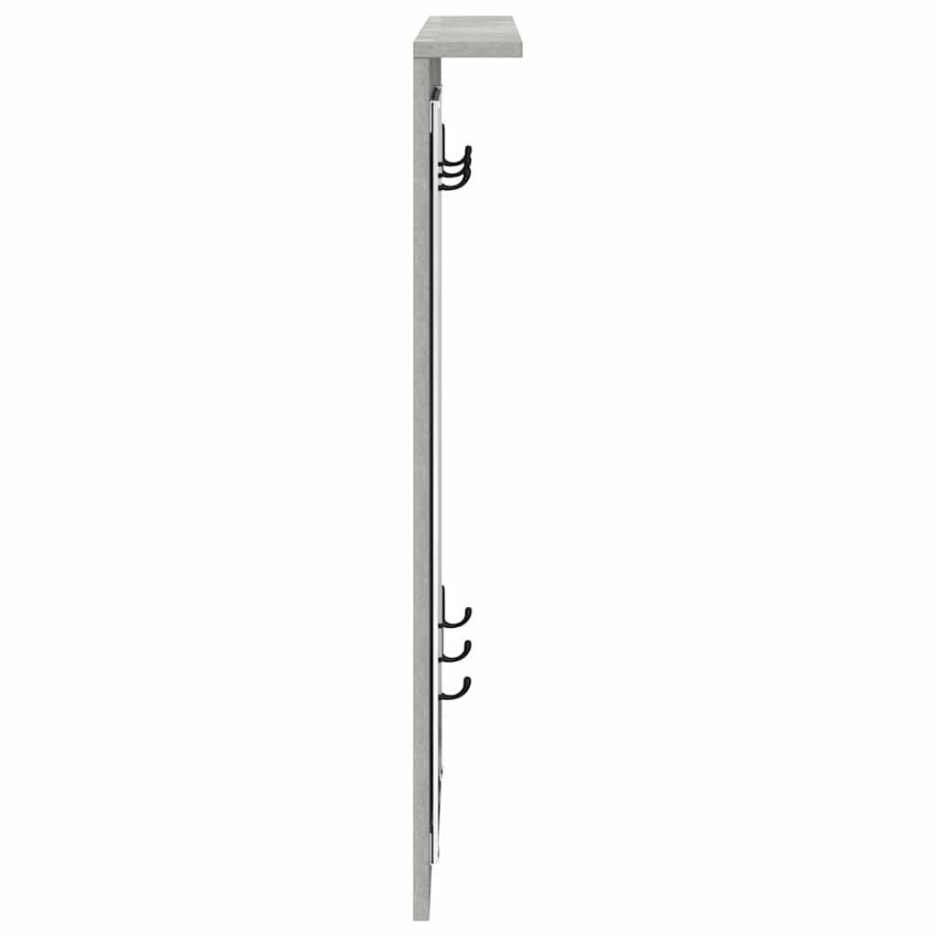 Vješalica za kapute na zidu Zidne Beton siva 84 x 10 x 80 cm