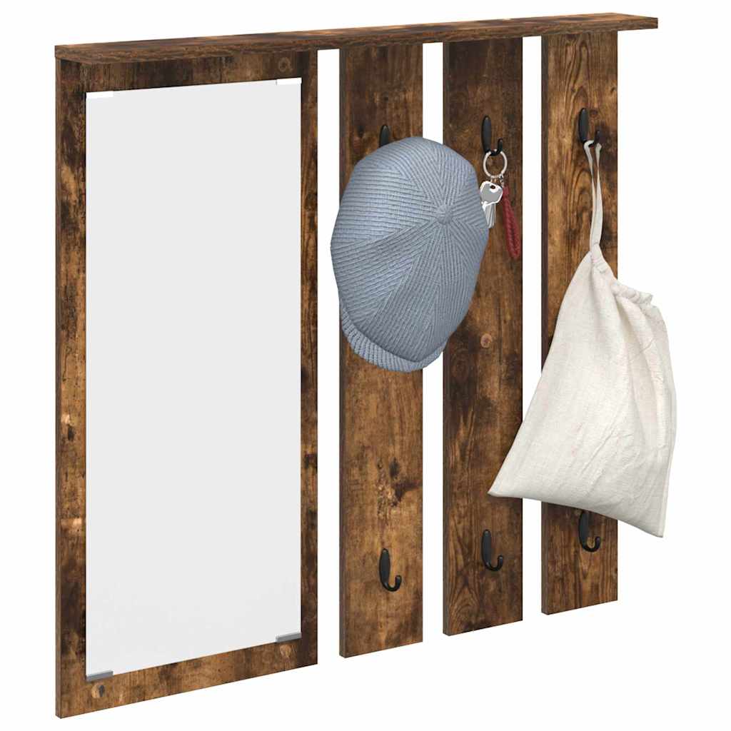 Vješalica za kapute na zidu Dimljeni hrast 84 x 10 x 80 cm