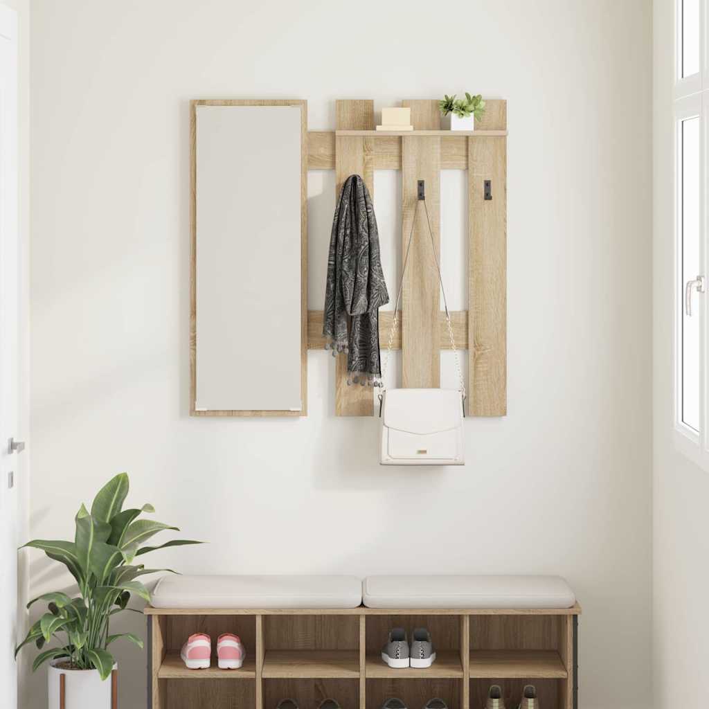 Vješalica za kapute na zidu Sonoma hrast 100 x 10 x 100 cm