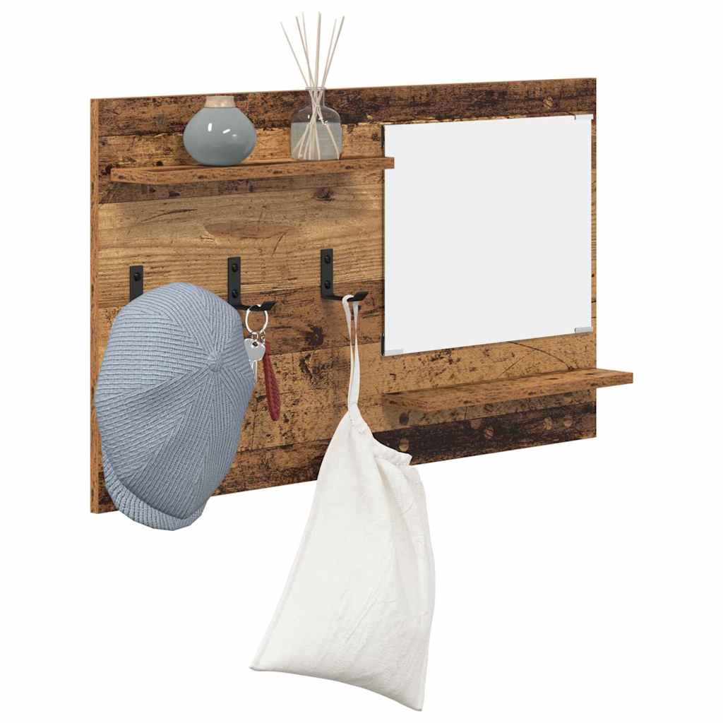Vješalica za kapute na zidu Zidne Staro drvo 90 x 10 x 50 cm