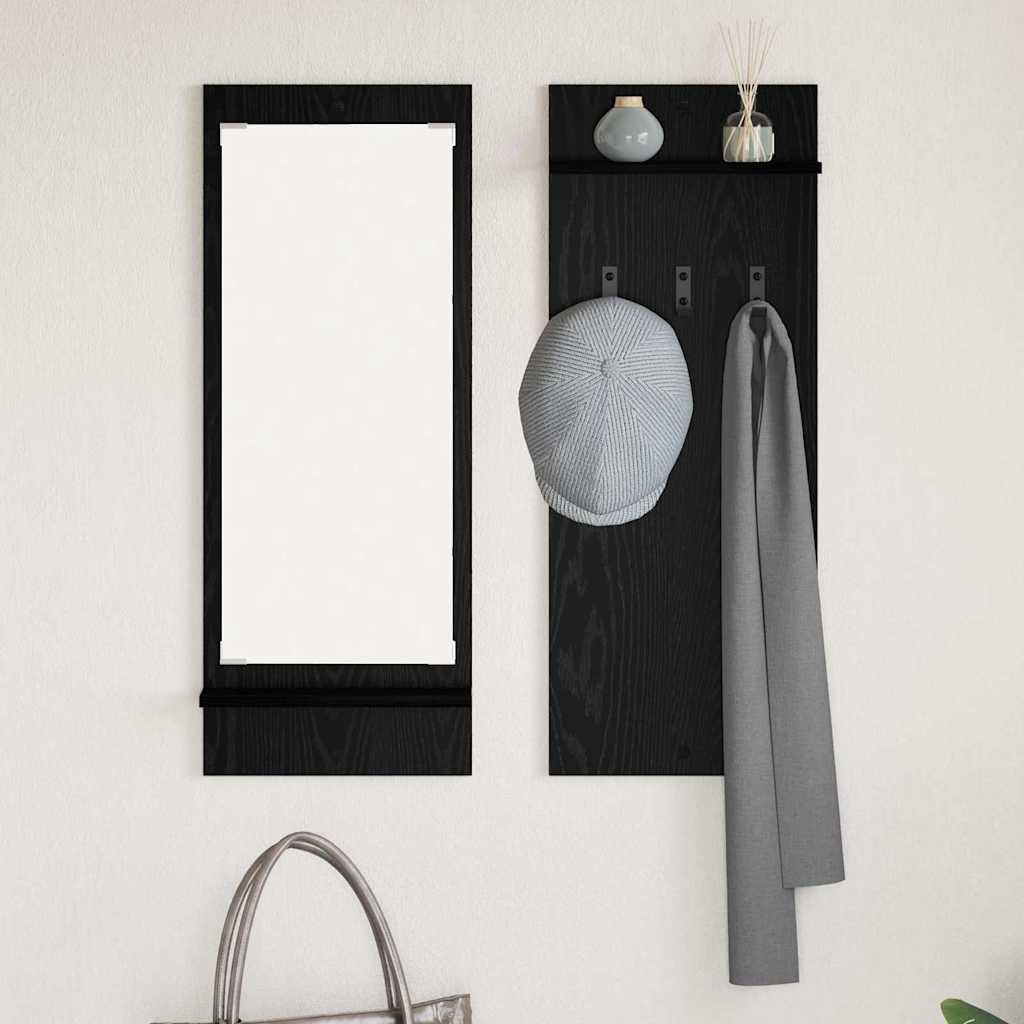 Vješalica za kapute na zidu Zidne Crni hrast 70 x 10 x 90 cm