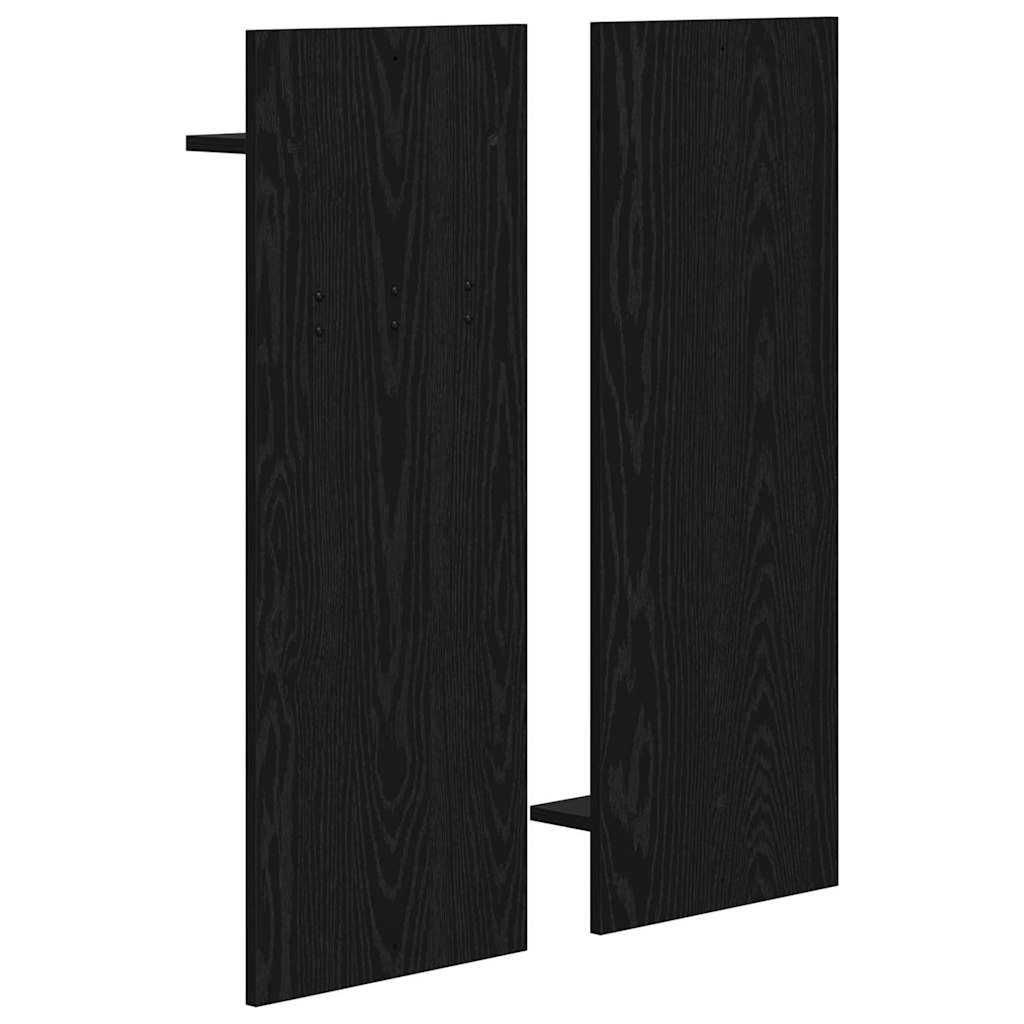 Vješalica za kapute na zidu Zidne Crni hrast 70 x 10 x 90 cm