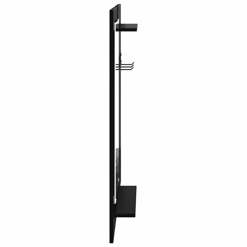 Vješalica za kapute na zidu Zidne Crni hrast 70 x 10 x 90 cm