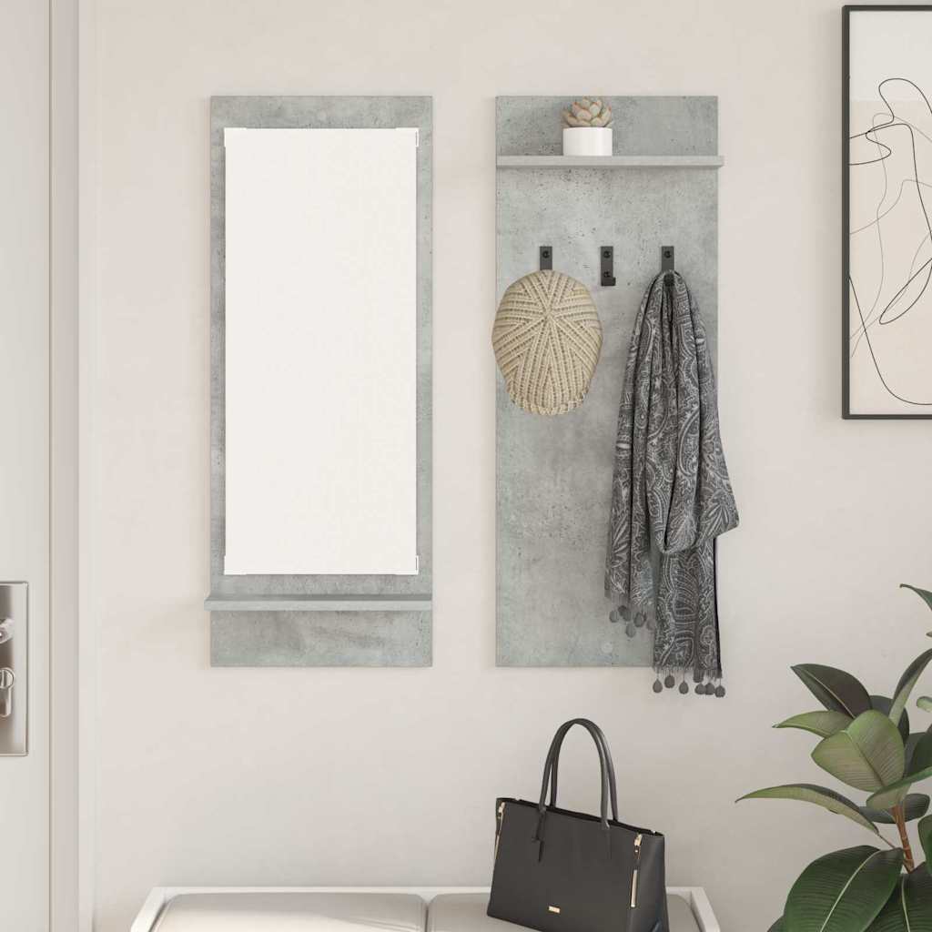 Vješalica za kapute na zidu Zidne Betonski sivi 70 x 10 x 90 cm