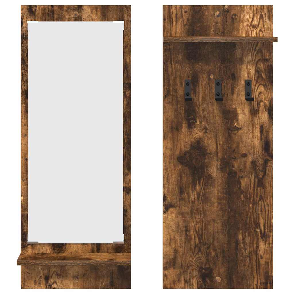 Vješalica za kapute na zidu Dimljeni hrast 70 x 10 x 90 cm