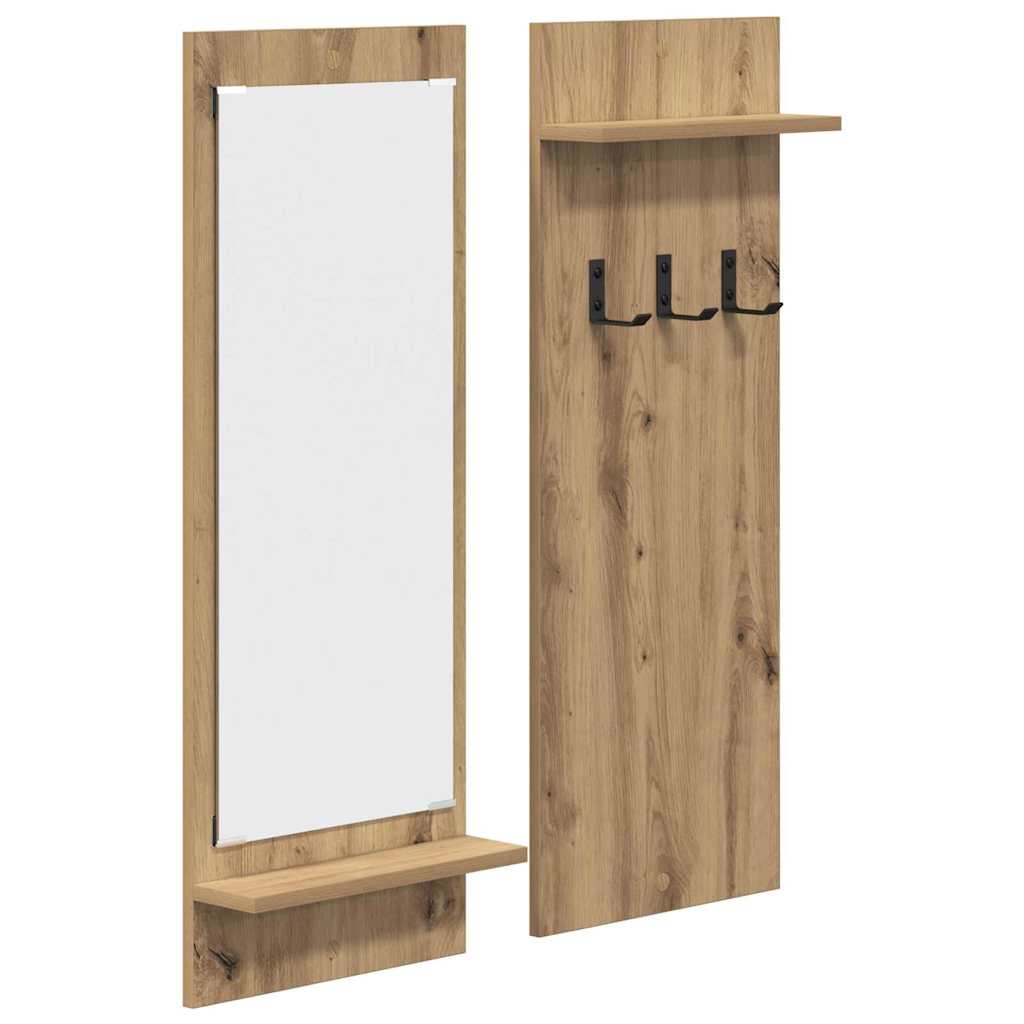 Vješalica za kapute na zidu Umjetnički hrast 70 x 10 x 90 cm
